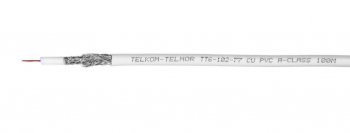 Przewód koncentryczny TT6 Cu 100 TRISHIELD 75 Ohm, 100 m, żyła 1,02 mm, zgodny z wymaganiami MTBiGM TT6 CU CLASS ECA TELMOR
